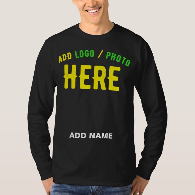 STYLISH MODERN CUSTOMIZABLE BLACK VERIFIED BRANDED T-Shirt (Front)