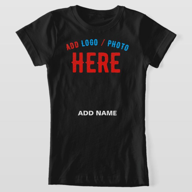 STYLISH MODERN CUSTOMIZABLE BLACK VERIFIED BRANDED T-Shirt (Laydown)
