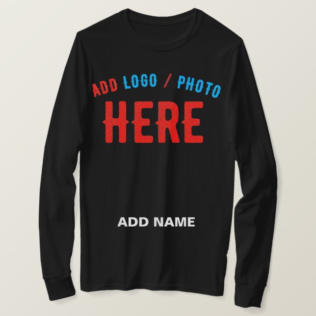 STYLISH MODERN CUSTOMIZABLE BLACK VERIFIED BRANDED T-Shirt (Design Front)
