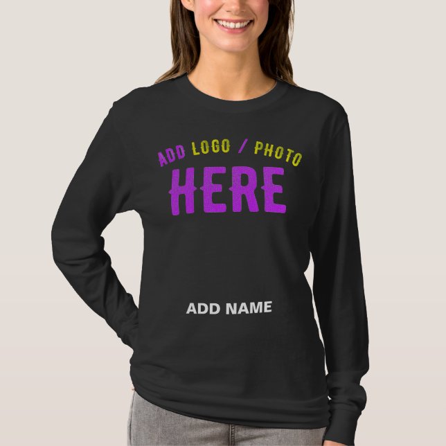 STYLISH MODERN CUSTOMIZABLE BLACK VERIFIED BRANDED T-Shirt (Front)