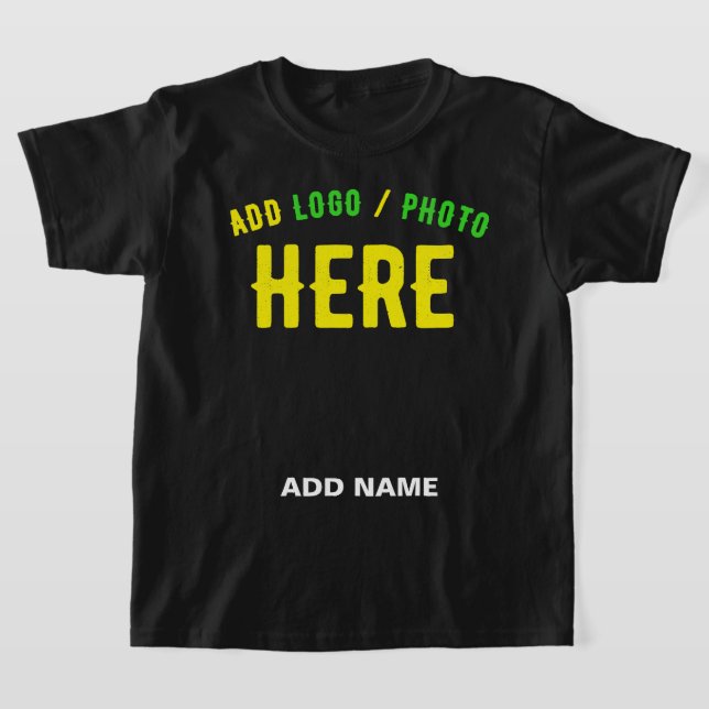 STYLISH MODERN CUSTOMIZABLE BLACK VERIFIED BRANDED T-Shirt (Laydown)