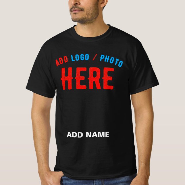 STYLISH MODERN CUSTOMIZABLE BLACK VERIFIED BRANDED T-Shirt (Front)