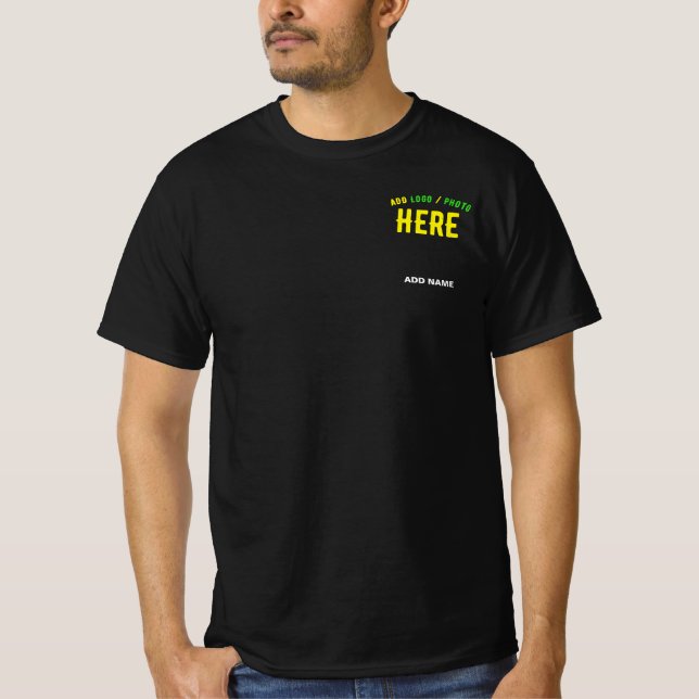 STYLISH MODERN CUSTOMIZABLE BLACK VERIFIED BRANDED T-Shirt (Front)
