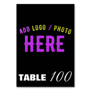 STYLISH MODERN CUSTOMIZABLE BLACK VERIFIED BRANDED TABLE NUMBER