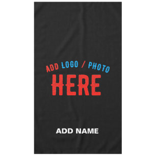 STYLISH MODERN CUSTOMIZABLE BLACK VERIFIED BRANDED TABLECLOTH