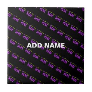 STYLISH MODERN CUSTOMIZABLE BLACK VERIFIED BRANDED TILE
