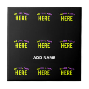 STYLISH MODERN CUSTOMIZABLE BLACK VERIFIED BRANDED TILE