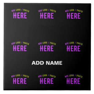 STYLISH MODERN CUSTOMIZABLE BLACK VERIFIED BRANDED TILE