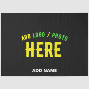 STYLISH MODERN CUSTOMIZABLE BLACK VERIFIED BRANDED TISSUE PAPER