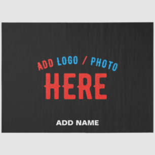 STYLISH MODERN CUSTOMIZABLE BLACK VERIFIED BRANDED TISSUE PAPER