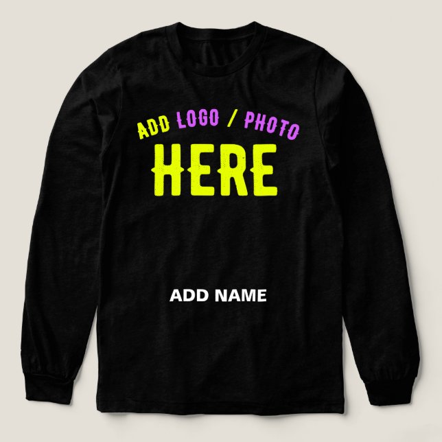STYLISH MODERN CUSTOMIZABLE BLACK VERIFIED BRANDED Tri-Blend SHIRT (Design Front)