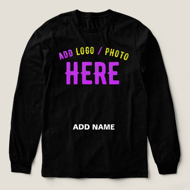 STYLISH MODERN CUSTOMIZABLE BLACK VERIFIED BRANDED Tri-Blend SHIRT (Design Front)