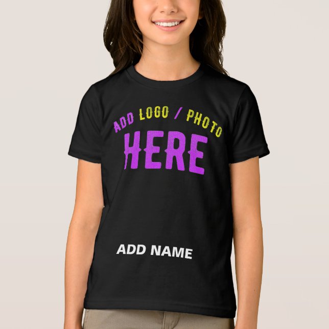 STYLISH MODERN CUSTOMIZABLE BLACK VERIFIED BRANDED Tri-Blend SHIRT (Front)