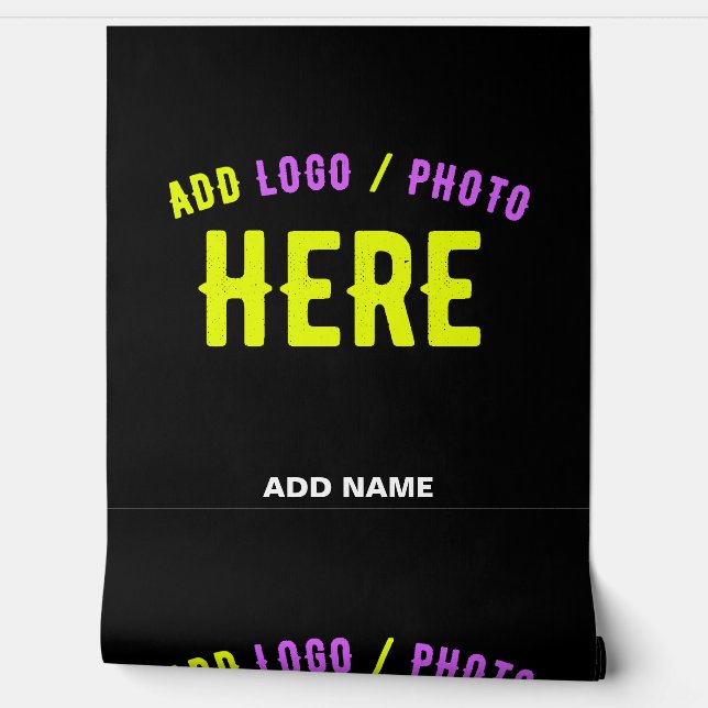 STYLISH MODERN CUSTOMIZABLE BLACK VERIFIED BRANDED WALLPAPER (Unrolling)