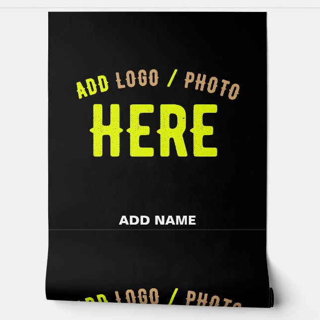 STYLISH MODERN CUSTOMIZABLE BLACK VERIFIED BRANDED WALLPAPER (Unrolling)