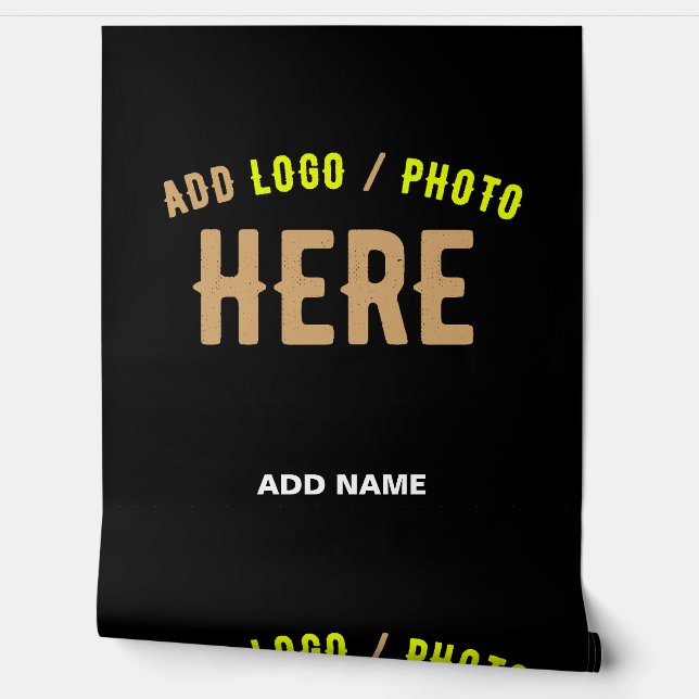 STYLISH MODERN CUSTOMIZABLE BLACK VERIFIED BRANDED WALLPAPER (Unrolling)