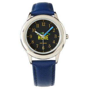 STYLISH MODERN CUSTOMIZABLE BLACK VERIFIED BRANDED WATCH