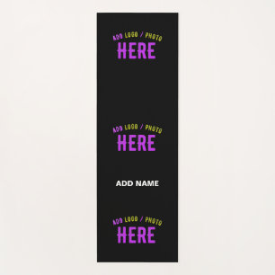 STYLISH MODERN CUSTOMIZABLE BLACK VERIFIED BRANDED YOGA MAT
