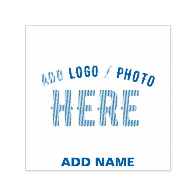 STYLISH MODERN CUSTOMIZABLE BLUE VERIFIED BRANDED SELF-INKING STAMP (Design)