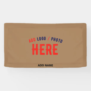 STYLISH MODERN CUSTOMIZABLE BROWN VERIFIED BRANDED BANNER