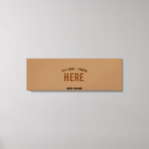 STYLISH MODERN CUSTOMIZABLE BROWN VERIFIED BRANDED CANVAS PRINT