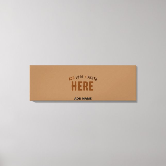 STYLISH MODERN CUSTOMIZABLE BROWN VERIFIED BRANDED CANVAS PRINT (Front)