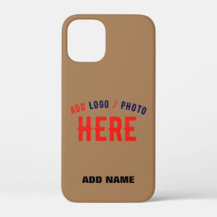 STYLISH MODERN CUSTOMIZABLE BROWN VERIFIED BRANDED iPhone 12 MINI CASE