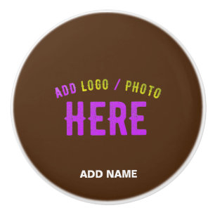 STYLISH MODERN CUSTOMIZABLE BROWN VERIFIED BRANDED CERAMIC KNOB