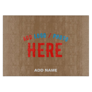 STYLISH MODERN CUSTOMIZABLE BROWN VERIFIED BRANDED CUTTING BOARD