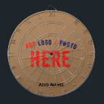 STYLISH MODERN CUSTOMIZABLE BROWN VERIFIED BRANDED DARTBOARD<br><div class="desc">THIS IS A DESIGN FITTING FOR EVERYONE.YOU CAN CHANGE, RESIZE OR ADD LOGO, PHOTO, TEXT AND COLOURS THE WAY YOU LIKE.THANK YOU.</div>