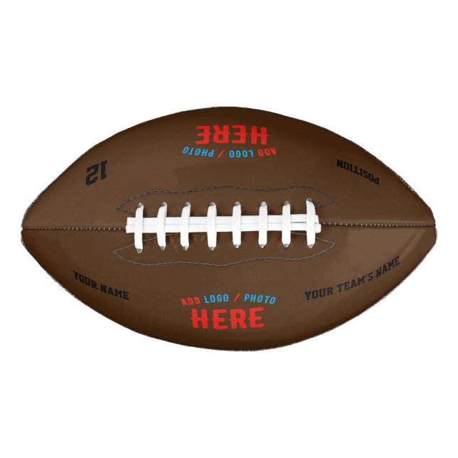 STYLISH MODERN CUSTOMIZABLE BROWN VERIFIED BRANDED FOOTBALL (Front)