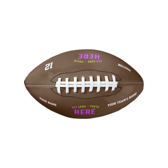 STYLISH MODERN CUSTOMIZABLE BROWN VERIFIED BRANDED FOOTBALL (Front)
