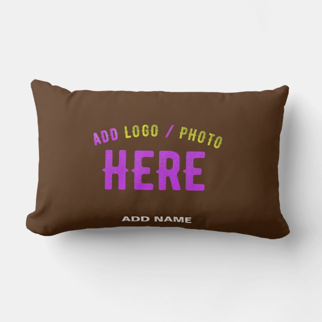 STYLISH MODERN CUSTOMIZABLE BROWN VERIFIED BRANDED LUMBAR CUSHION (Front)