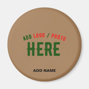 STYLISH MODERN CUSTOMIZABLE BROWN VERIFIED BRANDED MAGNET