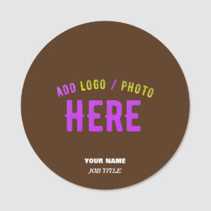 STYLISH MODERN CUSTOMIZABLE BROWN VERIFIED BRANDED NAME TAG