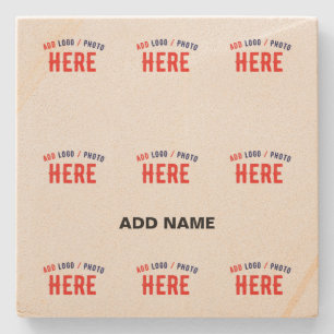 STYLISH MODERN CUSTOMIZABLE BROWN VERIFIED BRANDED STONE COASTER