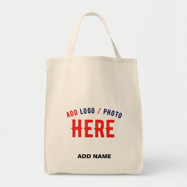 STYLISH MODERN CUSTOMIZABLE BROWN VERIFIED BRANDED TOTE BAG (Front)