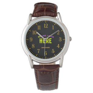 STYLISH MODERN CUSTOMIZABLE BROWN VERIFIED BRANDED WATCH