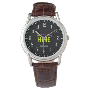 STYLISH MODERN CUSTOMIZABLE BROWN VERIFIED BRANDED WATCH