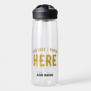 STYLISH MODERN CUSTOMIZABLE CLEAR VERIFIED BRANDED WATER BOTTLE