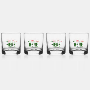 STYLISH MODERN CUSTOMIZABLE CLEAR VERIFIED BRANDED WHISKEY GLASS