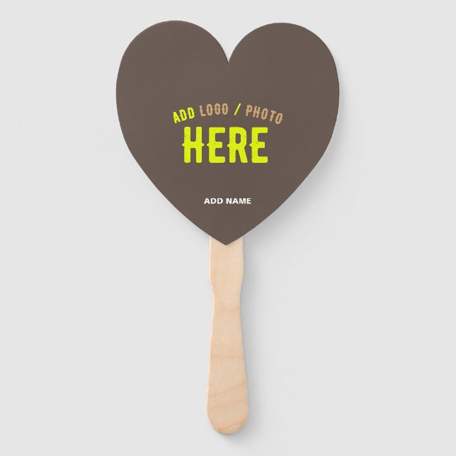 STYLISH MODERN CUSTOMIZABLE COFFEE VERIFIED BRAND HAND FAN (Front)