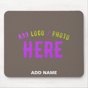 STYLISH MODERN CUSTOMIZABLE COFFEE VERIFIED BRAND MOUSE PAD