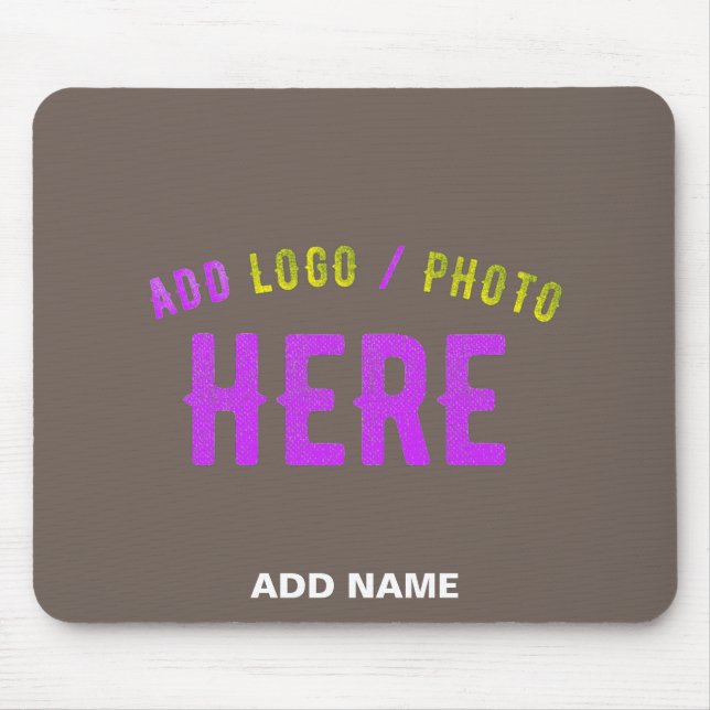 STYLISH MODERN CUSTOMIZABLE COFFEE VERIFIED BRAND MOUSE PAD (Front)