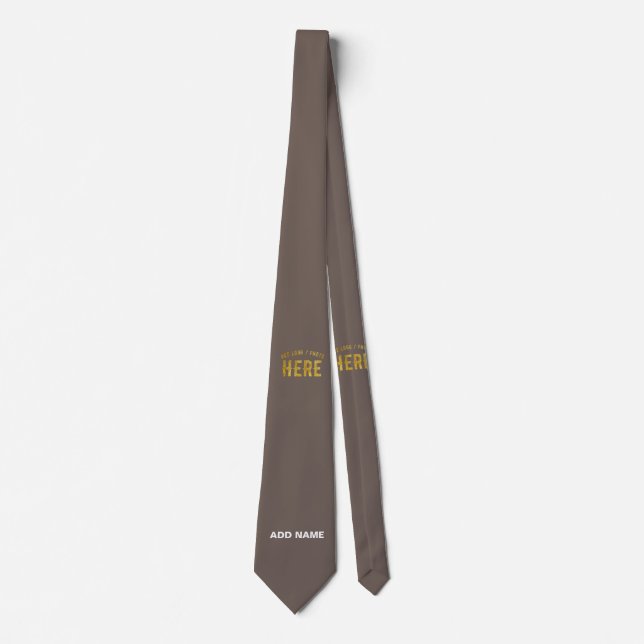 STYLISH MODERN CUSTOMIZABLE COFFEE VERIFIED BRAND TIE (Front)