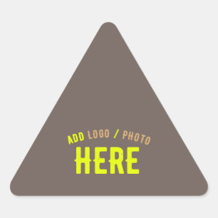 STYLISH MODERN CUSTOMIZABLE COFFEE VERIFIED BRAND TRIANGLE STICKER