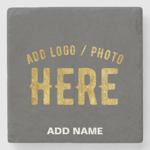 STYLISH MODERN CUSTOMIZABLE GREY VERIFIED BRANDED STONE COASTER