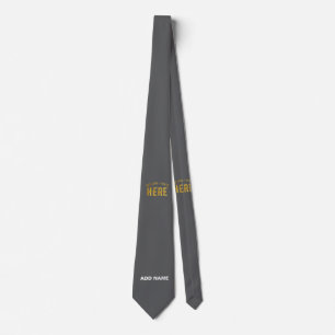 STYLISH MODERN CUSTOMIZABLE GREY VERIFIED BRANDED TIE
