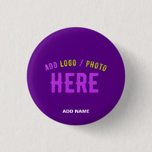 STYLISH MODERN CUSTOMIZABLE INDIGO VERIFIED BRAND 3 CM ROUND BADGE