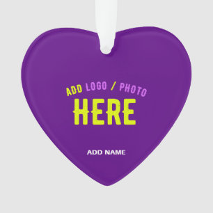 STYLISH MODERN CUSTOMIZABLE INDIGO VERIFIED BRAND ORNAMENT